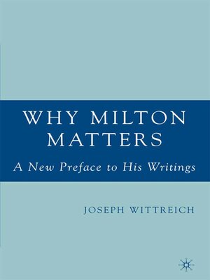 cover image of Why Milton Matters